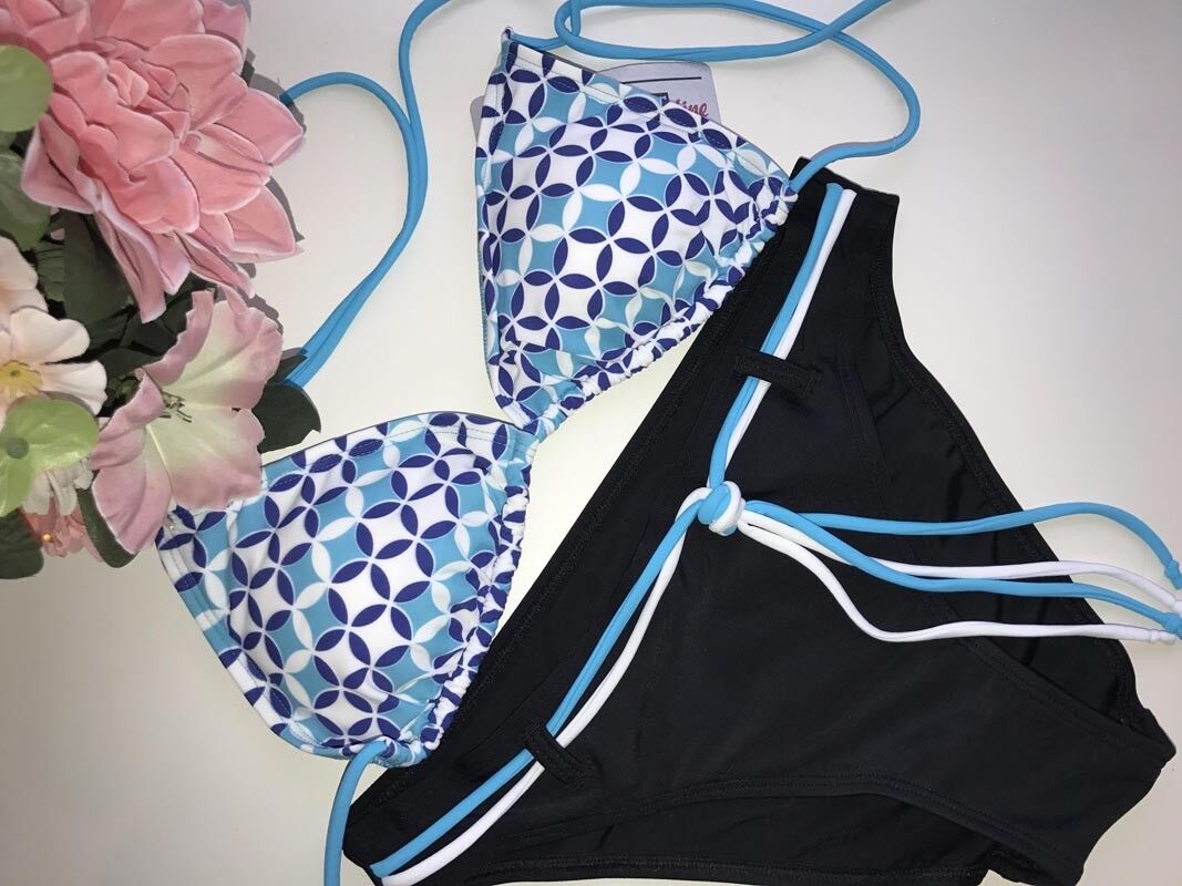 Biquini de triángulo azul - Imagen 2